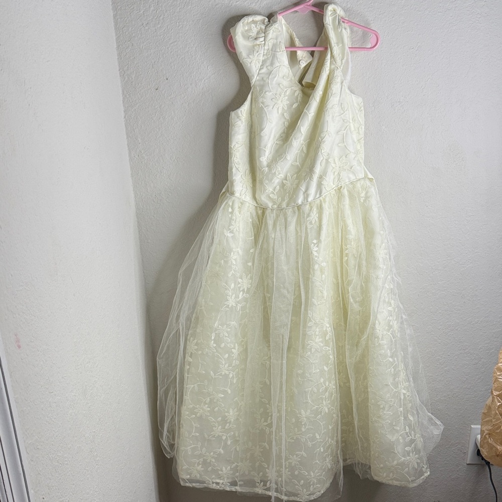Kensie Girl Ivory Floral Kids Dress
